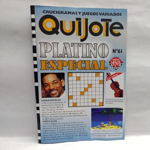 Quijote Platino Especial - Crucigramas Y Juegos Varios