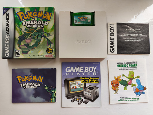 Pokemon Emerald Version Cib (usa) Juego Gameboy Advance Gba 