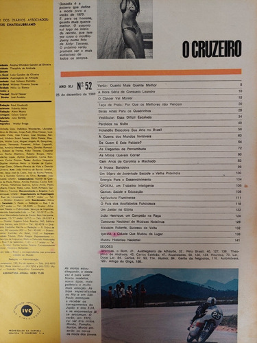 O Cruzeiro 52 - 12/69 Consuelo Leandro, D Hoffman, J Voight (Usado)