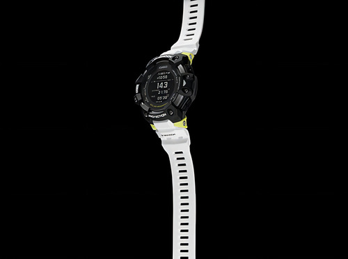 Reloj G-shock Gbd-h1000-1a7dr Hombre 100% Original Deportivo Color De La Correa Blanco Color Del Fondo Azul