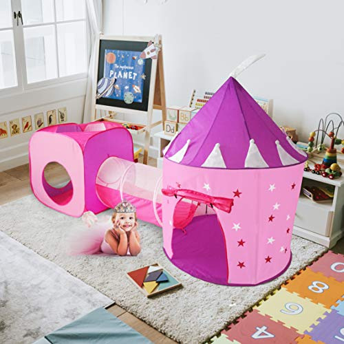Regalo Para Niñas, Carpa Princesa Con Túnel, Casita De Casti