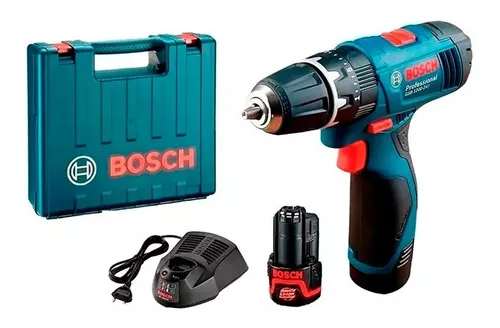 Taladro percutor a batería Bosch Professional GSB 12V con 2 baterías de 2Ah