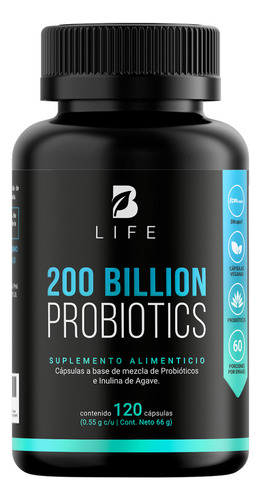 200 Billones D Probióticos 120 Cápsulas Con 11 Cepas B Life