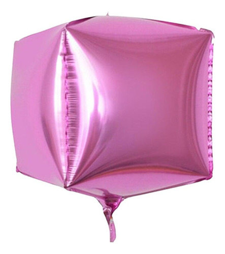 5 Globos Orbz 22 Pulgadas Cubo Diamante Esfera Elige Forma Color Cubo Rosa