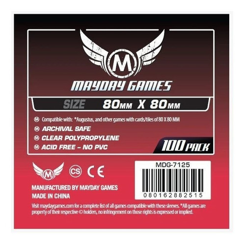 Sleeves Mayday - Square Card Sleeves - M (80x80mm) Regular