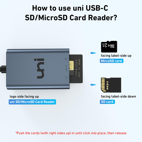 Lector De Tarjetas Sd Uni Usb-c Sd 4.0 Lector De Tarjetas Uh