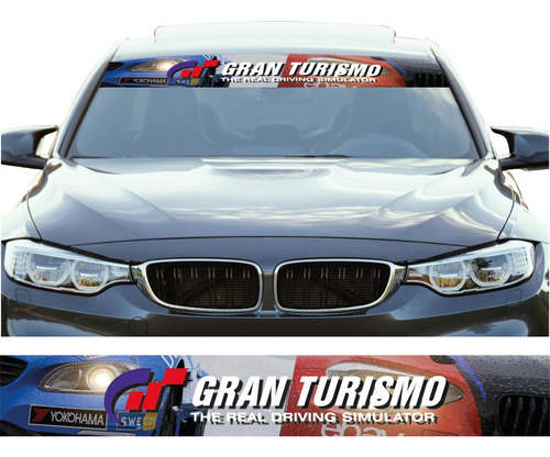 Sticker Gran Turismo Franja Parabrisas Parasol Tuning 06