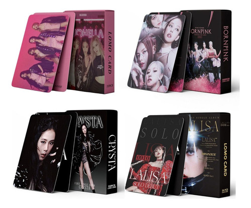 4 Paquetes Photocard De Blackpink (220 Piezas) Kpop Mayoreo