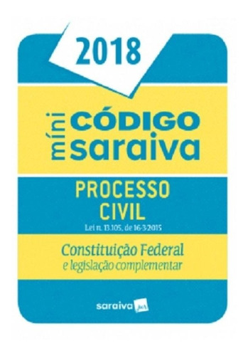 Mini Codigo - Codigo De Processo Civil - Saraiva - 23 E