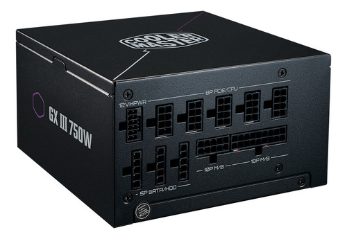 Fuente de poder para PC Cooler Master MPX-7503-AFAG-BUS 750W negra 127V