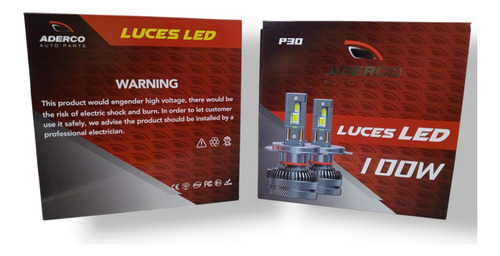 Bombillo Luces Led 35 Mil Lumenes Aderco P30 H1 H3 H7 H11...