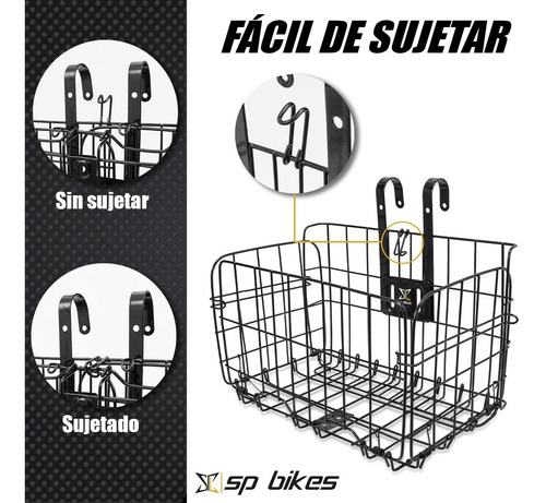 Canasta De Bicicleta Para 24 Y 26 Maya Metalica Sp Bikes