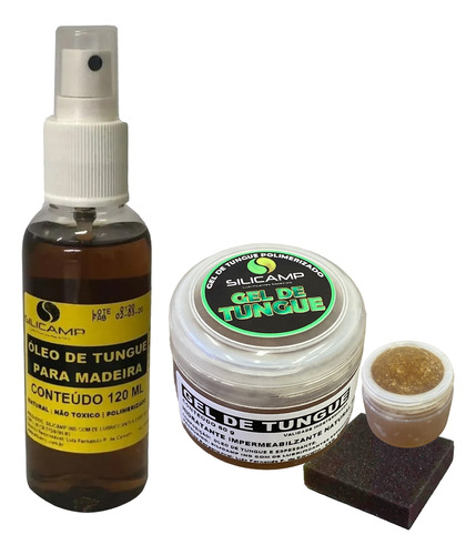 Óleo De Tungue Polimerizado + Gel De Tungue  Madeira 120 Ml