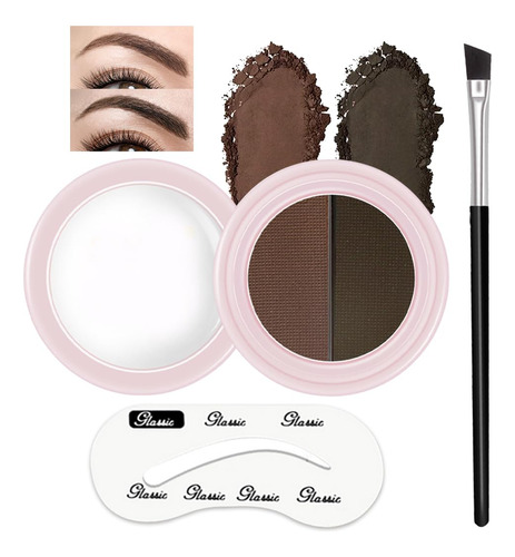 Aaiffey Kit De Cuidado De Cejas 4d Laminado Para Cejas, Polv