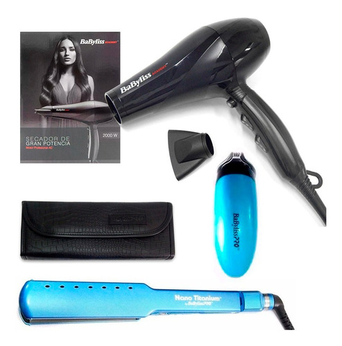 Babyliss Plancha 2073 + Secador + Pattern Mini Trimmer 6c