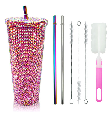 Botella De Agua 770 Ml Acero Inoxidable Con Aislante Rosa Cl