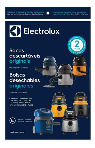 Bolsa Descartable Cse10 Para Aspiradora Aqp20 Y Flexn
