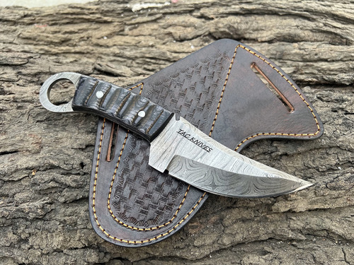 Cuchillo De Supervivencia Bushcraft 12t27 Con Hoja De Acero