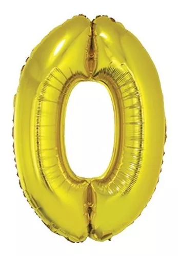 Globo foil dorado redondo 40 cumpleaños