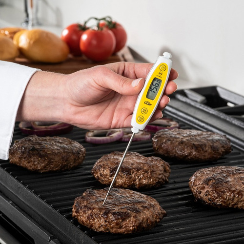 Termometro Digital Alimento Sumergible Lavable Cdn -40a300°c Color Blanco