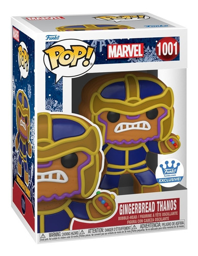 Funko Pop Galleta Jengibre Navidad Marvel Thanos Original