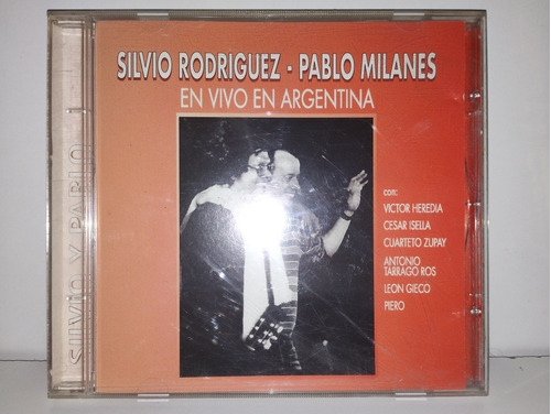 Silvio Rodríguez Pablo Milanés Cd En Vivo En Argentina