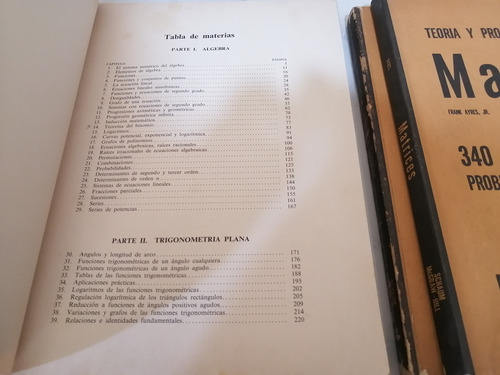 Libro. Fundamentos De Matemáticas Superiores. Schaum. +2 (Usado)