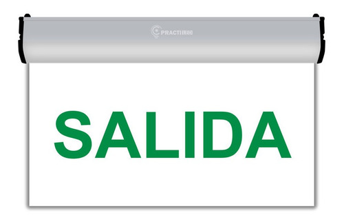 Imagen 2 de 5 de Cartel Emergencia Led Luminoso Salida 3 Hs