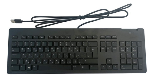 Teclado Depara Lgado Empresarial Con Cable Usb Hp Z9h48at Ab