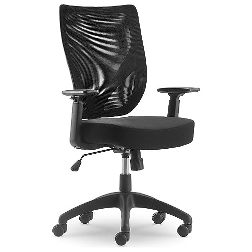 Production Office Chair With Nylon Base, Adjustable Erg...