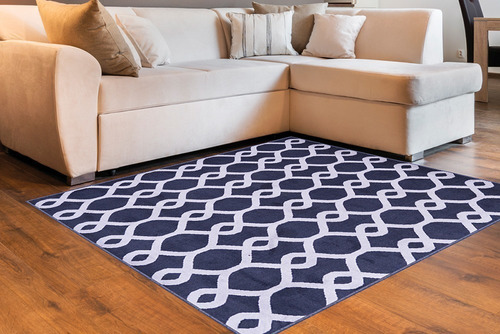 Alfombra geométrica Renaissance Dublin Supreme para sala de estar, diseño de tela de plomo