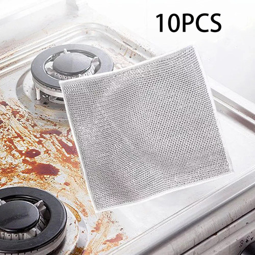 10 Uds. De Toallas De Alambre Para Platos, Trapos Para Lavar