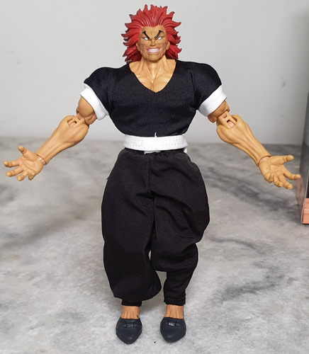 Figure Action Hanma Yuujiro The Ogre Storm Bootleg 18cm