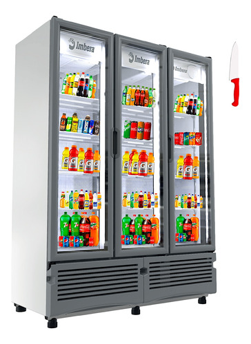 Refrigerador Imbera Vertical 42 Pies 3 Puertas + 2 Regalos