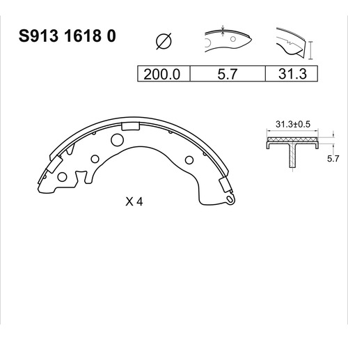 Zapata De Freno Trasero Civic 2006-2015 Schaeffler Fag