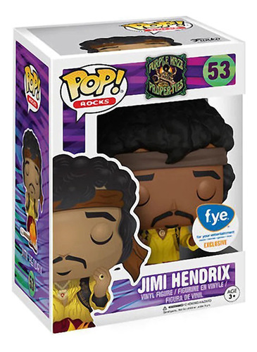 Funko Pop! Rocks: Jimi Hendrix - Monterey (53) Fye Exclusive