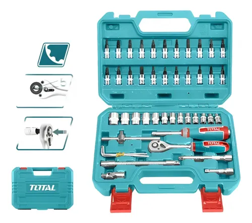 Set De Bocallaves Tubos 46 Piezas Tht141462 Total Enc 1/4 Color
