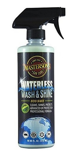 Masterson's Car Care-de Autos Cera Sin Agua Limpia Y Brilla