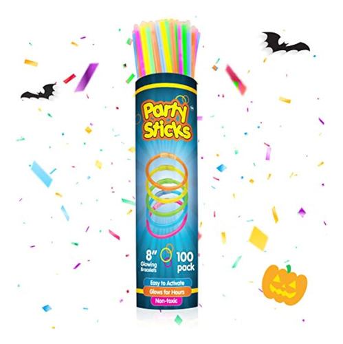 Partysticks Glow Sticks Suministros Para Fiestas Paquete De 