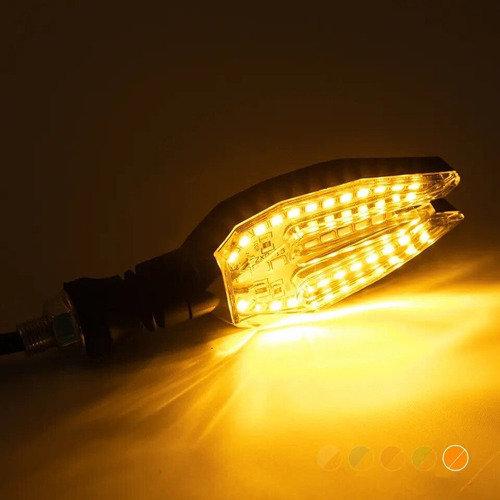 X2 Intermitente Led Ámbar Tritón Direccional Moto Universal