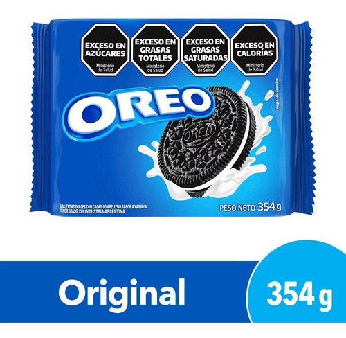 Galletitas Oreo veggie relleno sabor vainilla 354g