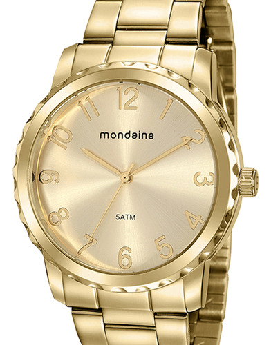 Relógio Mondaine Feminino Dourado 76738lp Mvde1