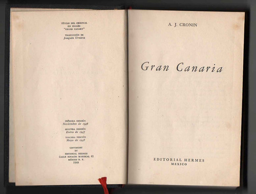 Gran Canaria - A. J. Cronin (1948) V 