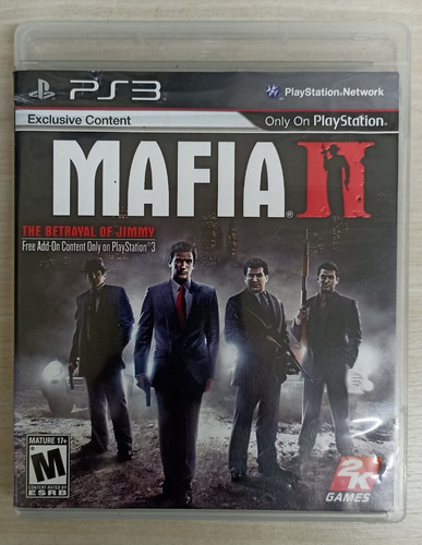 Mafia Ii, Jogo Play 3, Seminovo, Físico; (Usado)
