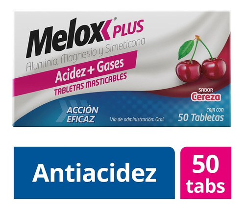 Melox Plus Tabletas Sabor Cereza Caja C/50