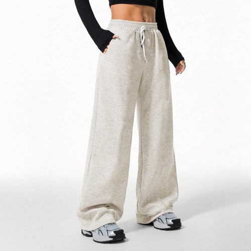 Pantalón Buzo 100% Algodón Térmico Forrado Chiporro Palazzo Blanco Algodón Chiporro L