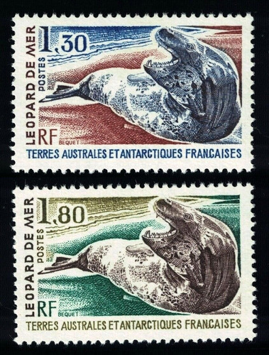 Fauna - Leopardo Marino - Antártida Francesa - Serie Mint