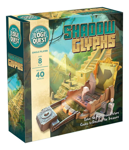 Shadow Glyphs Logic Puzzle - Juego De Mesa Logiquest Puzzle.