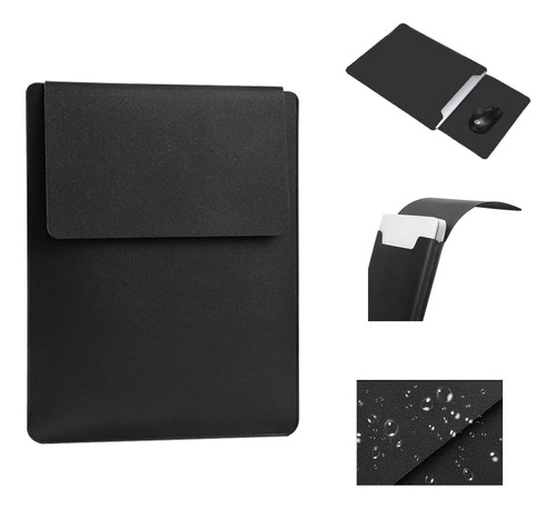 Maletín Para Laptop 13.3 /14 Funda Protectora Y Mousepad Color Negro Tamaño De Pantalla De La Laptop 13.3