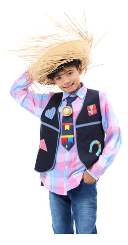 Camisa Xadrez Infantil Bicho De Pé - Quimera Kids